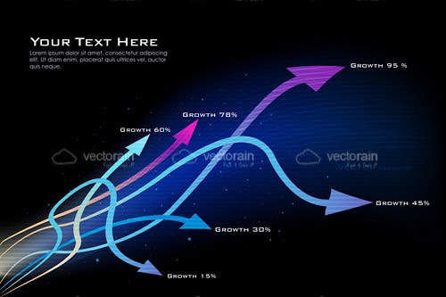 Abstract Growth Background with Sample Text